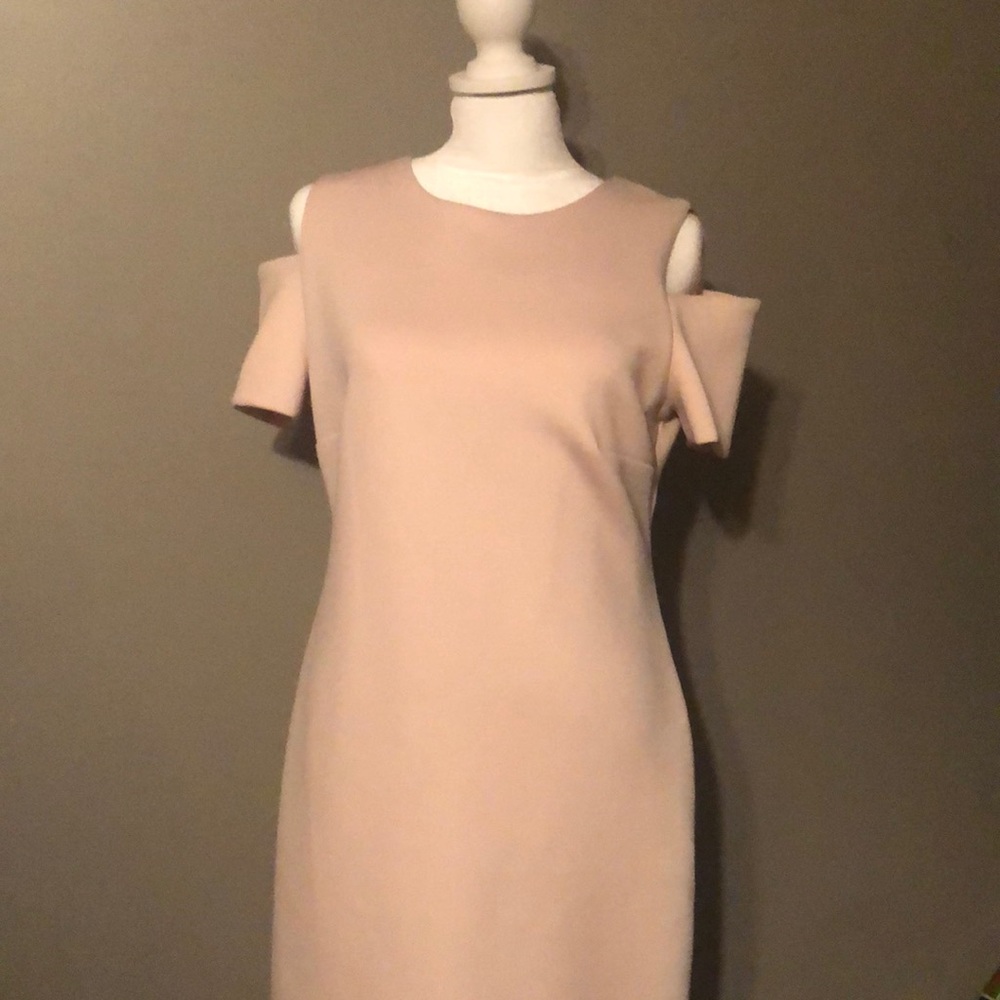 Calvin Klein Peep Shoulder Dress